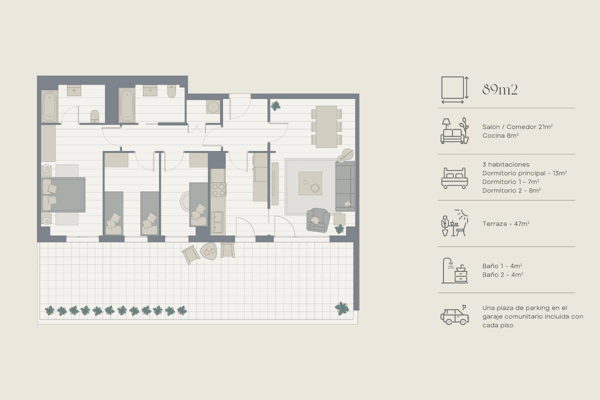 Mapa estructura vivienda | Zona Franca | Vila Bonaplata 